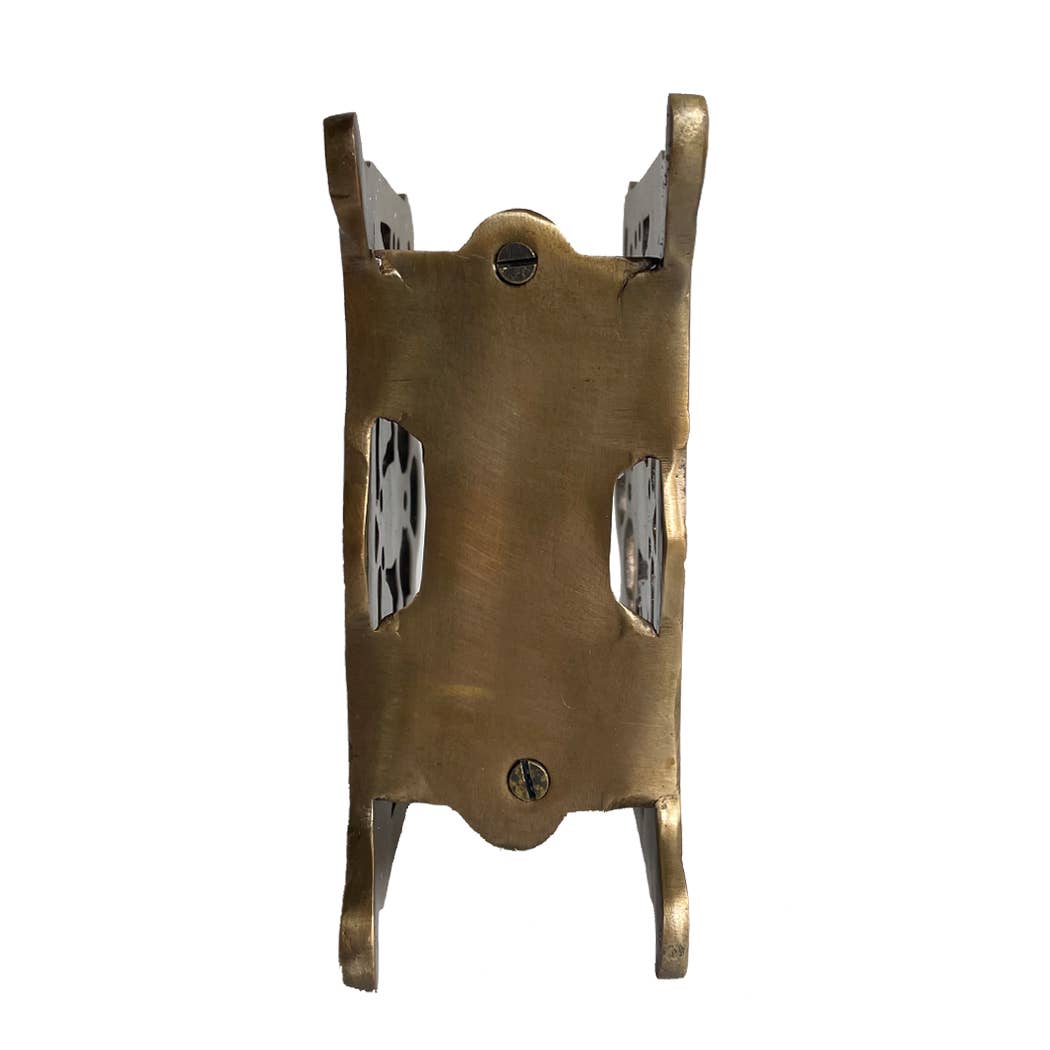 Antiqued Brass Napkin | Letter Holder | 5” | Home Accents