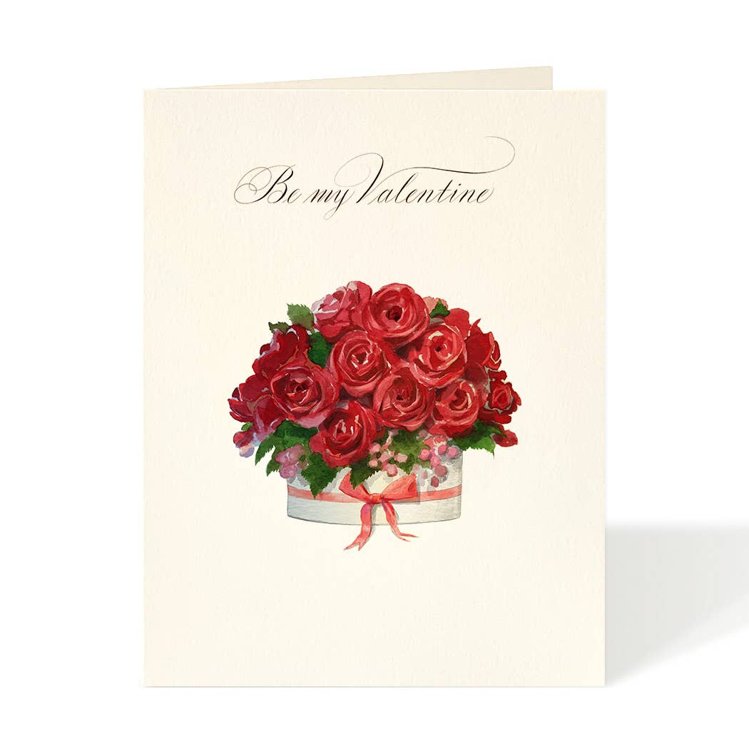 Valentine Roses -- Valentine's Day Card