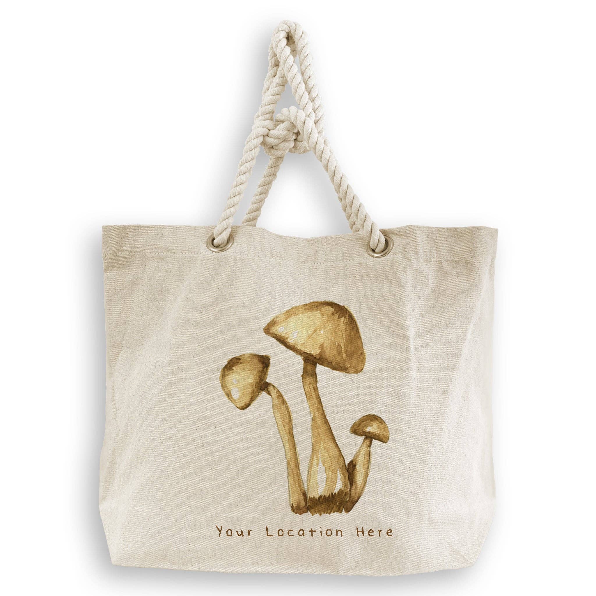 Three Mushrooms with Location