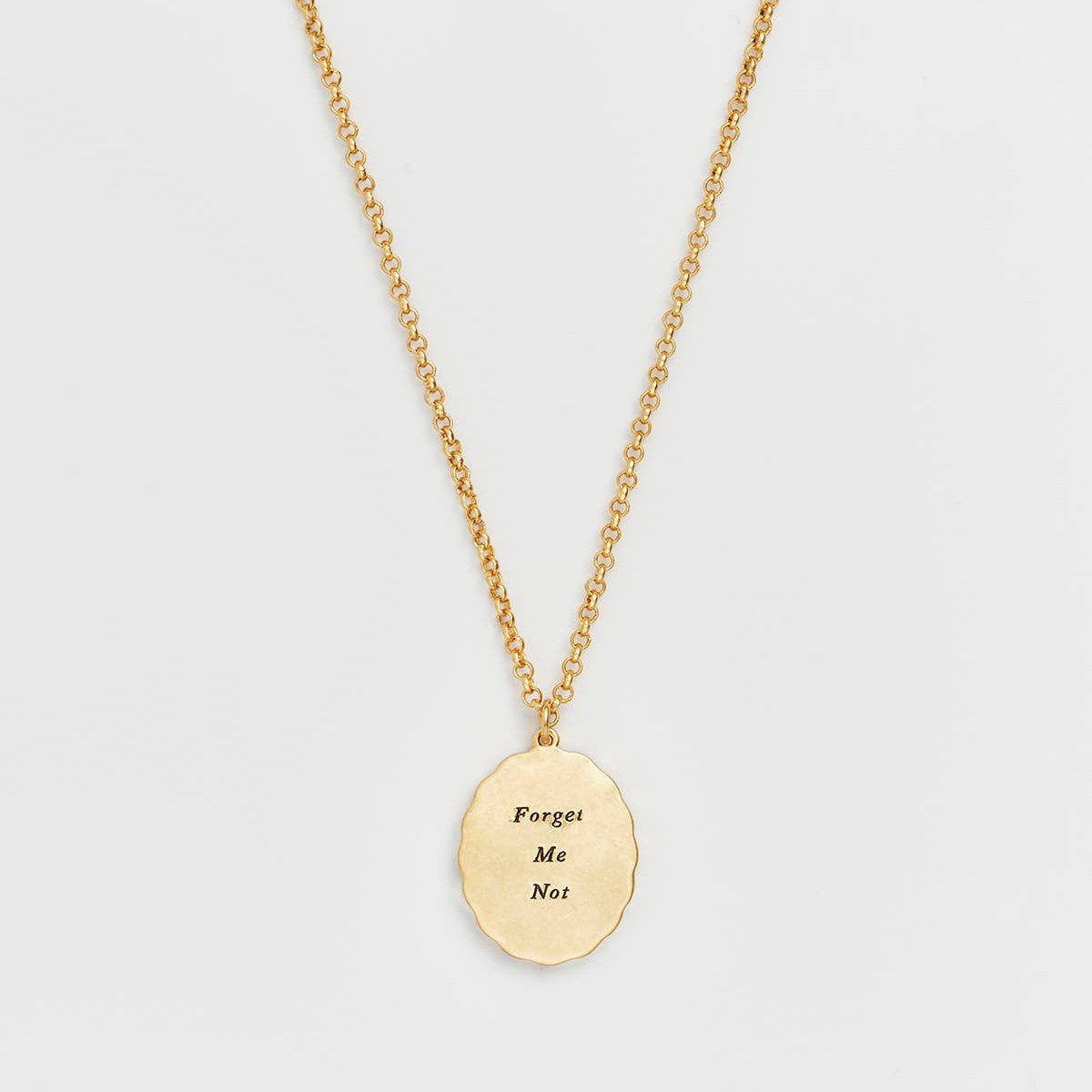 Forget Me Not Cameo Necklace