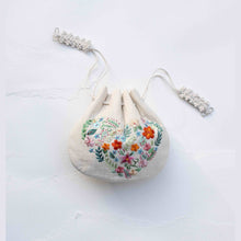 Load image into Gallery viewer, Embroidered Drawstring Pouch – Sample Sale