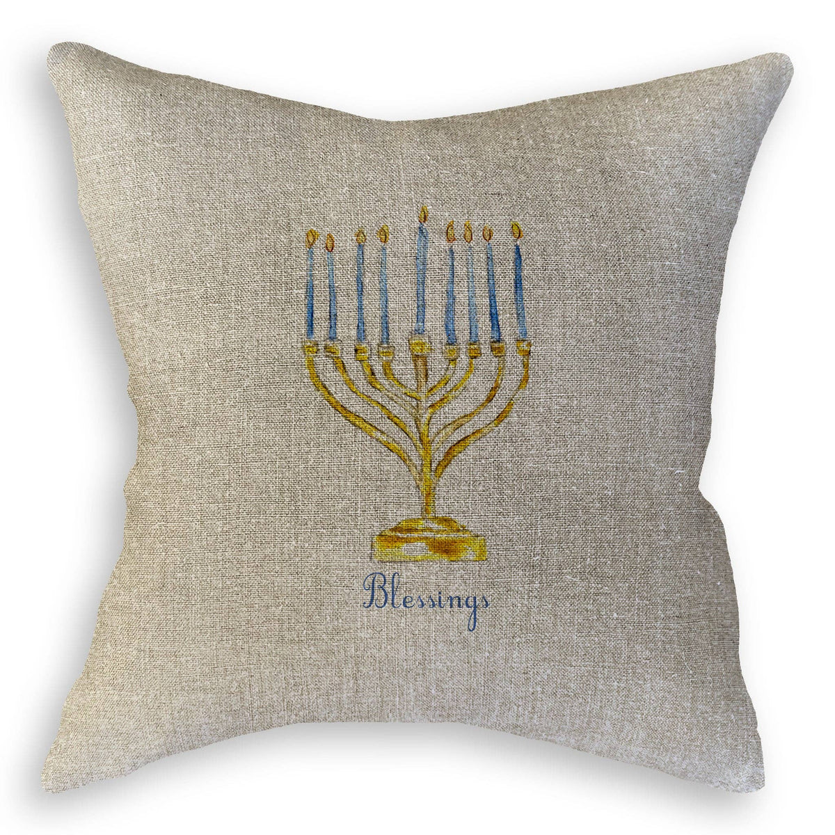 Menorah with Blessings