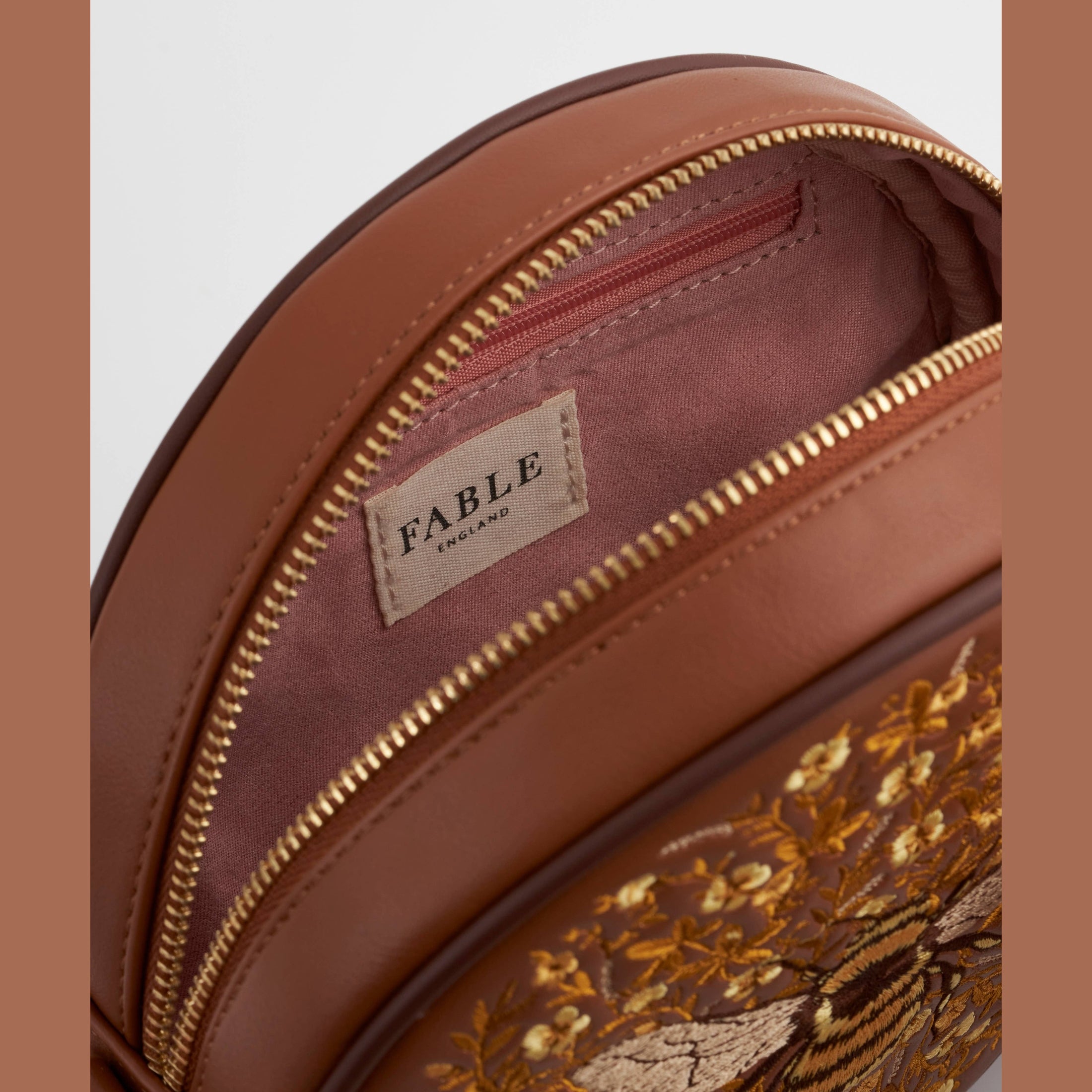 Bumble Bee Tan Circle Purse