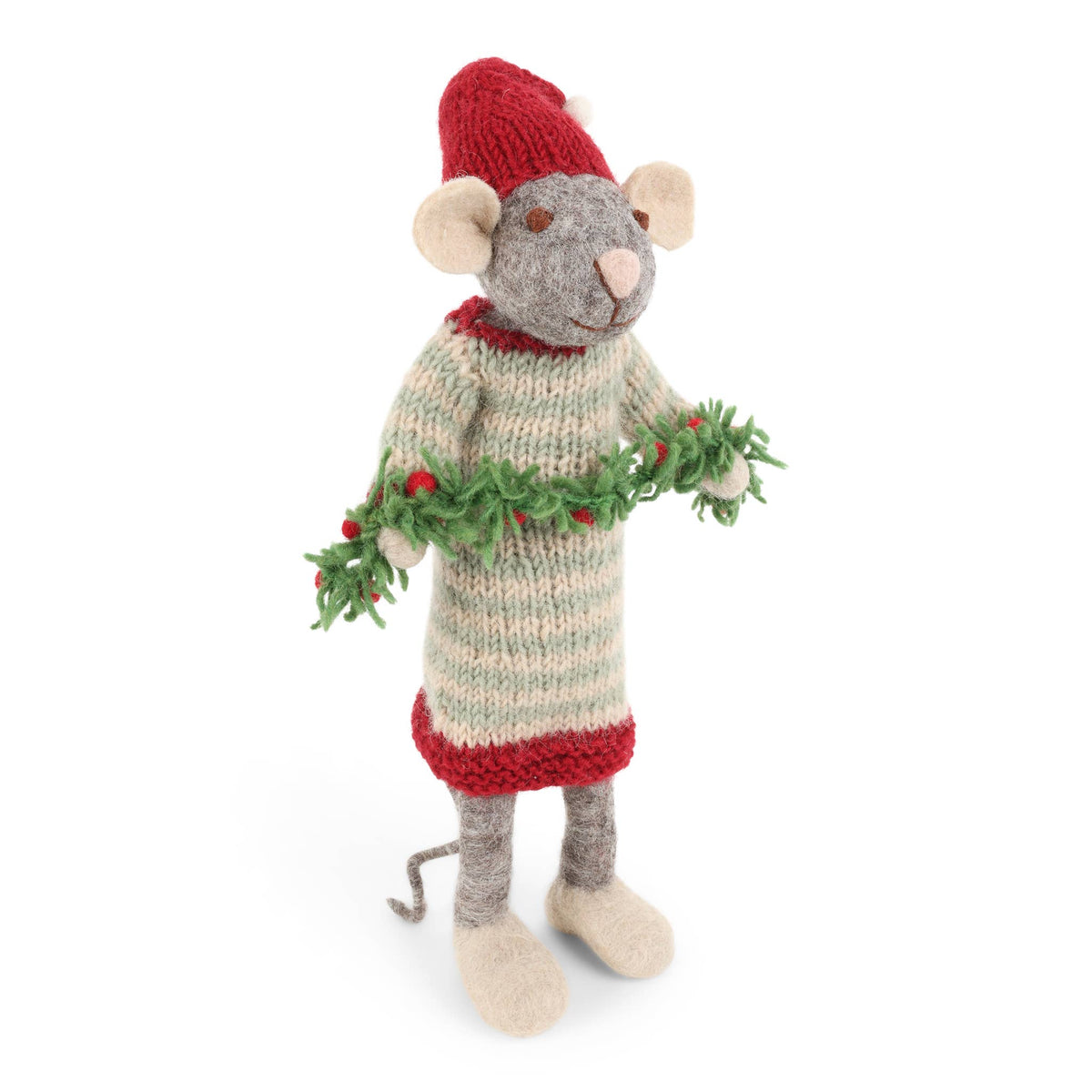 Big Grey Mouse w/Garland