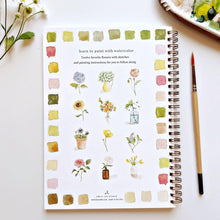 Load image into Gallery viewer, Flowers watercolor workbook