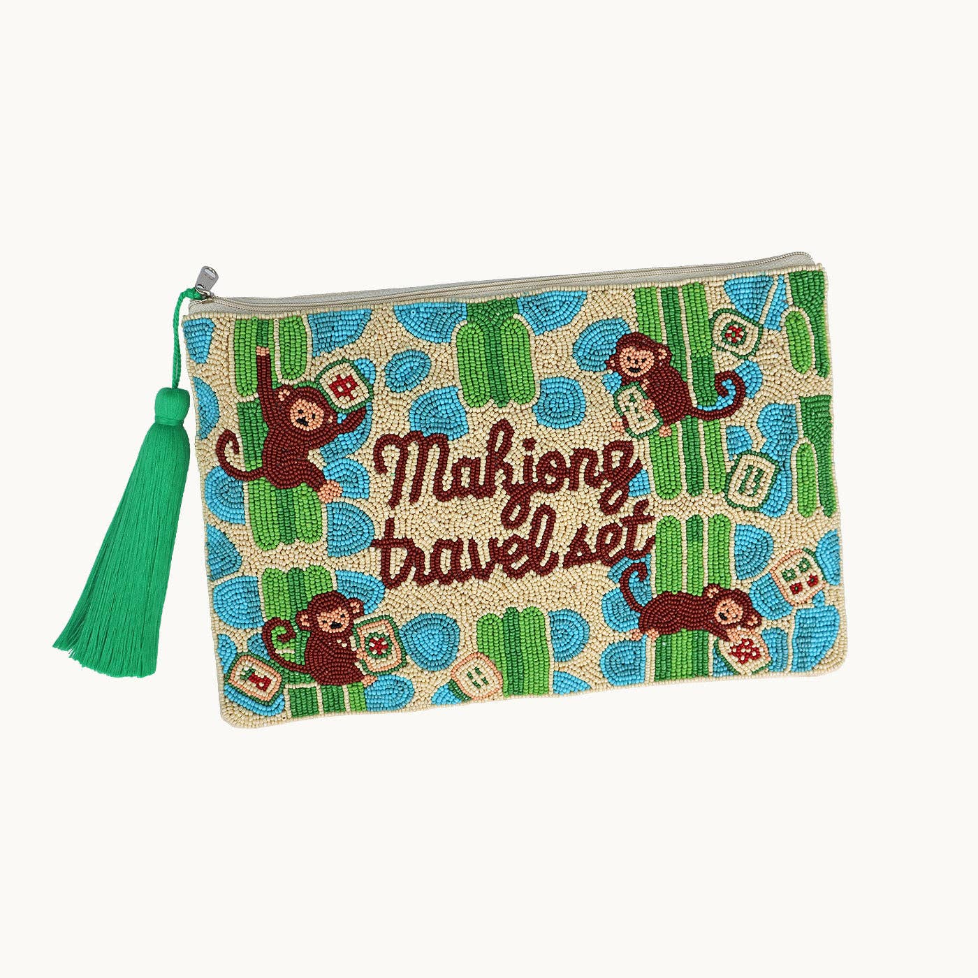 Mahjong travel set Monkey