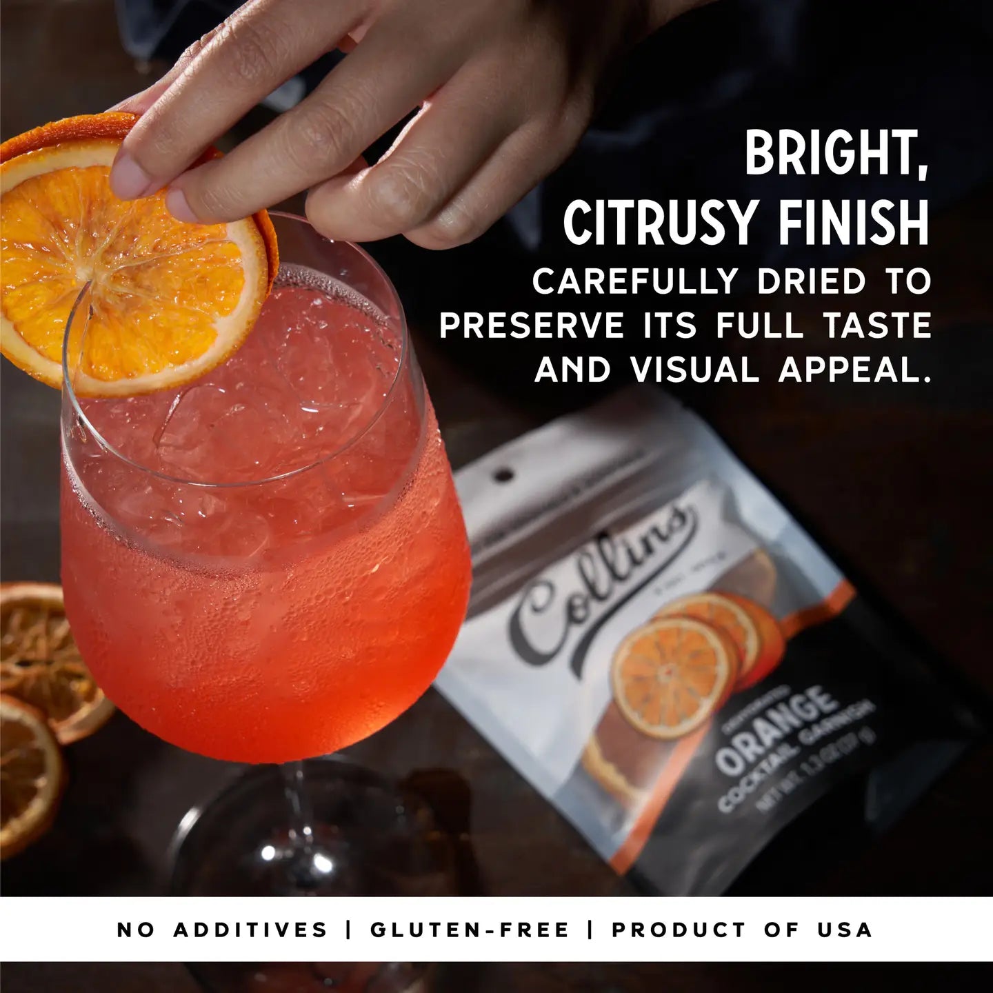 Dehydrated Orange Garnish - 1.3 oz