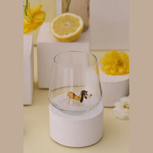 Load image into Gallery viewer, Dachshund Figurine Drinking Glass