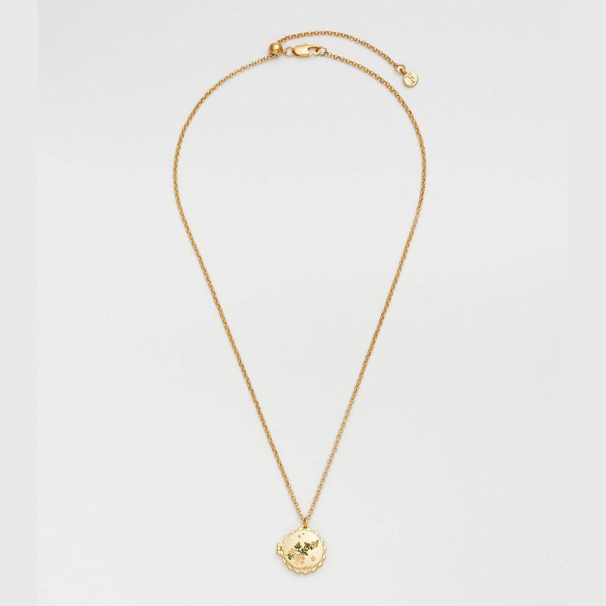Ivy Blossom Locket Necklace
