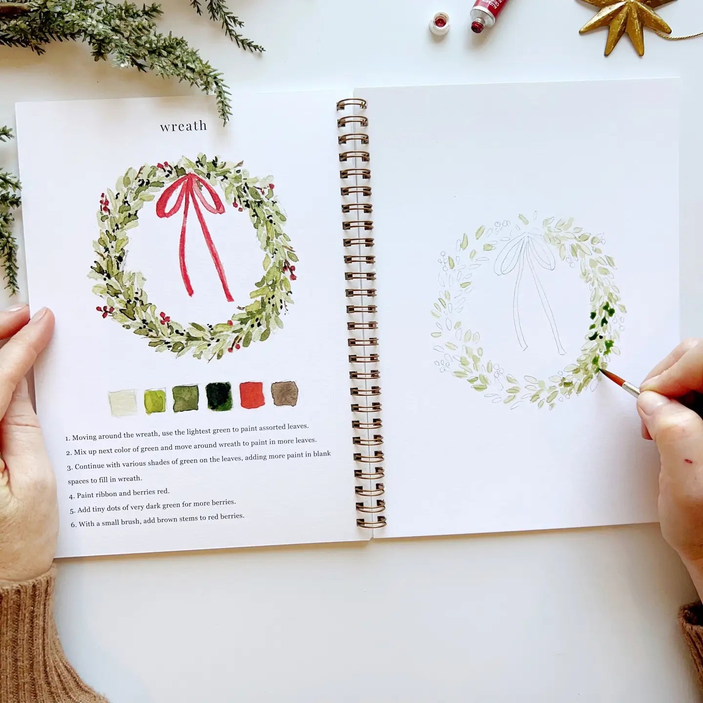 Watercolor Workbook - Christmas