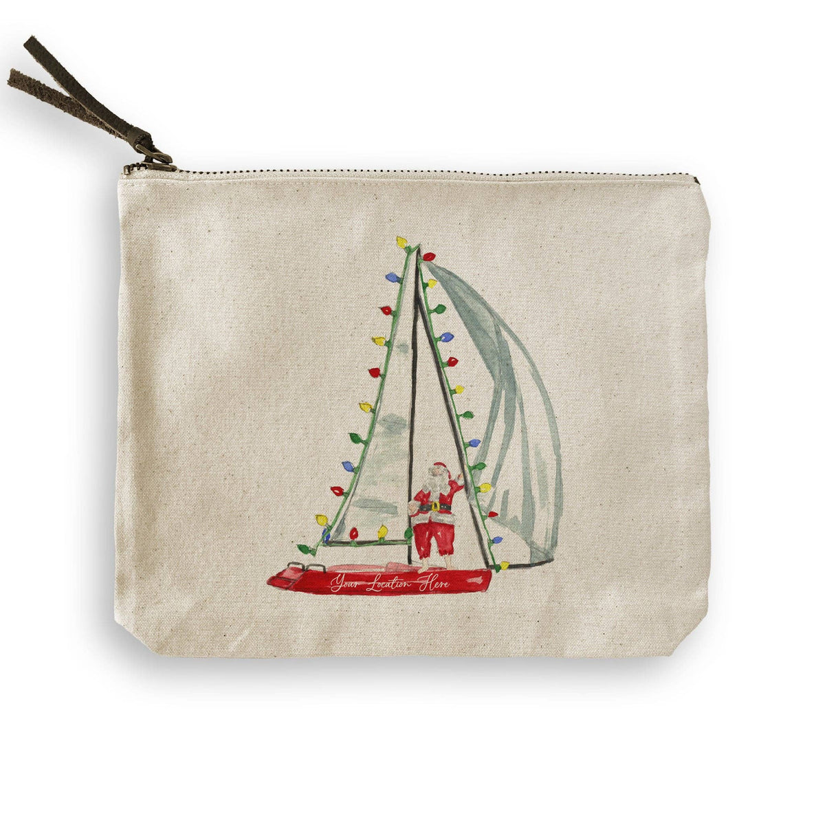 Sailing Santa Kitchen Towel