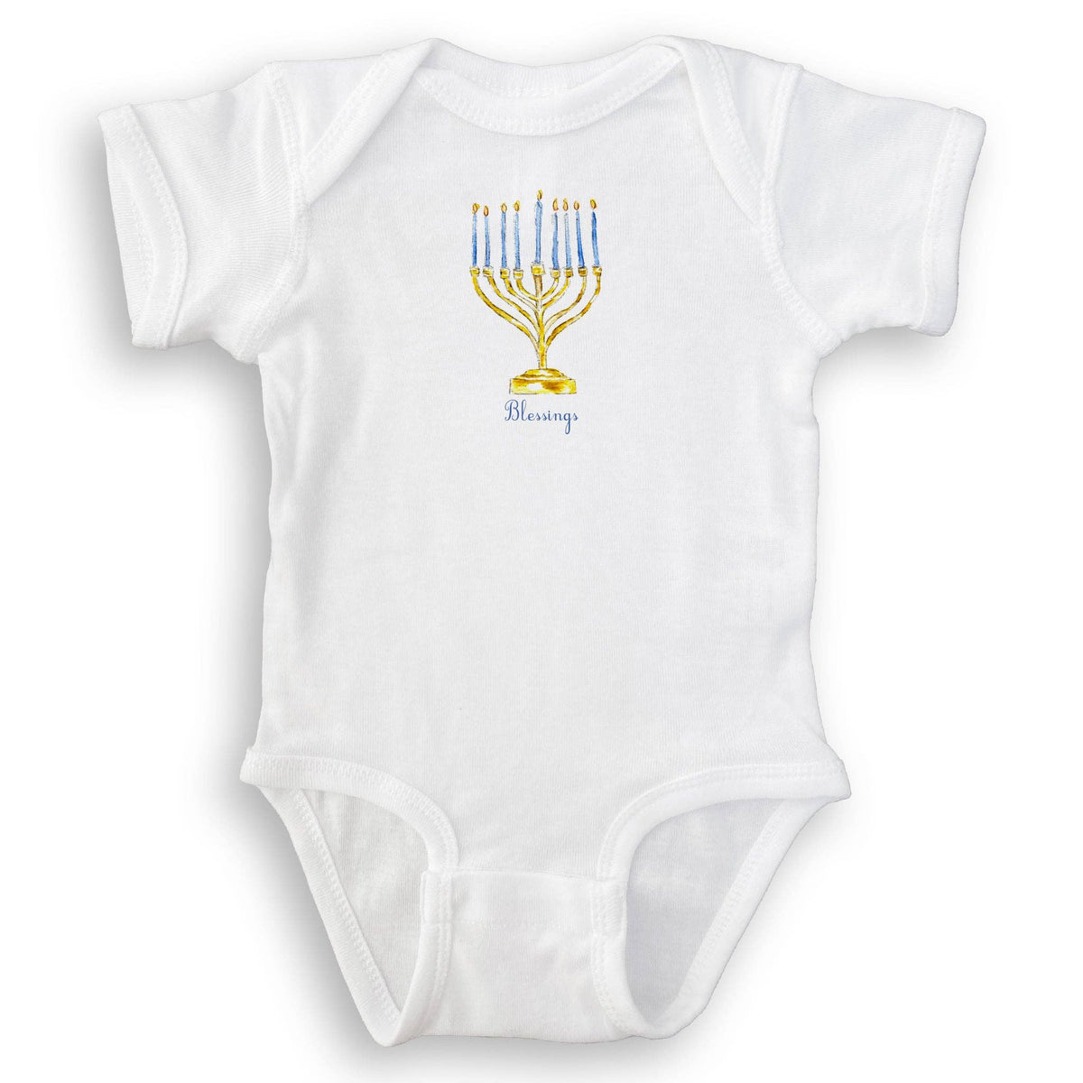 Menorah with Blessings