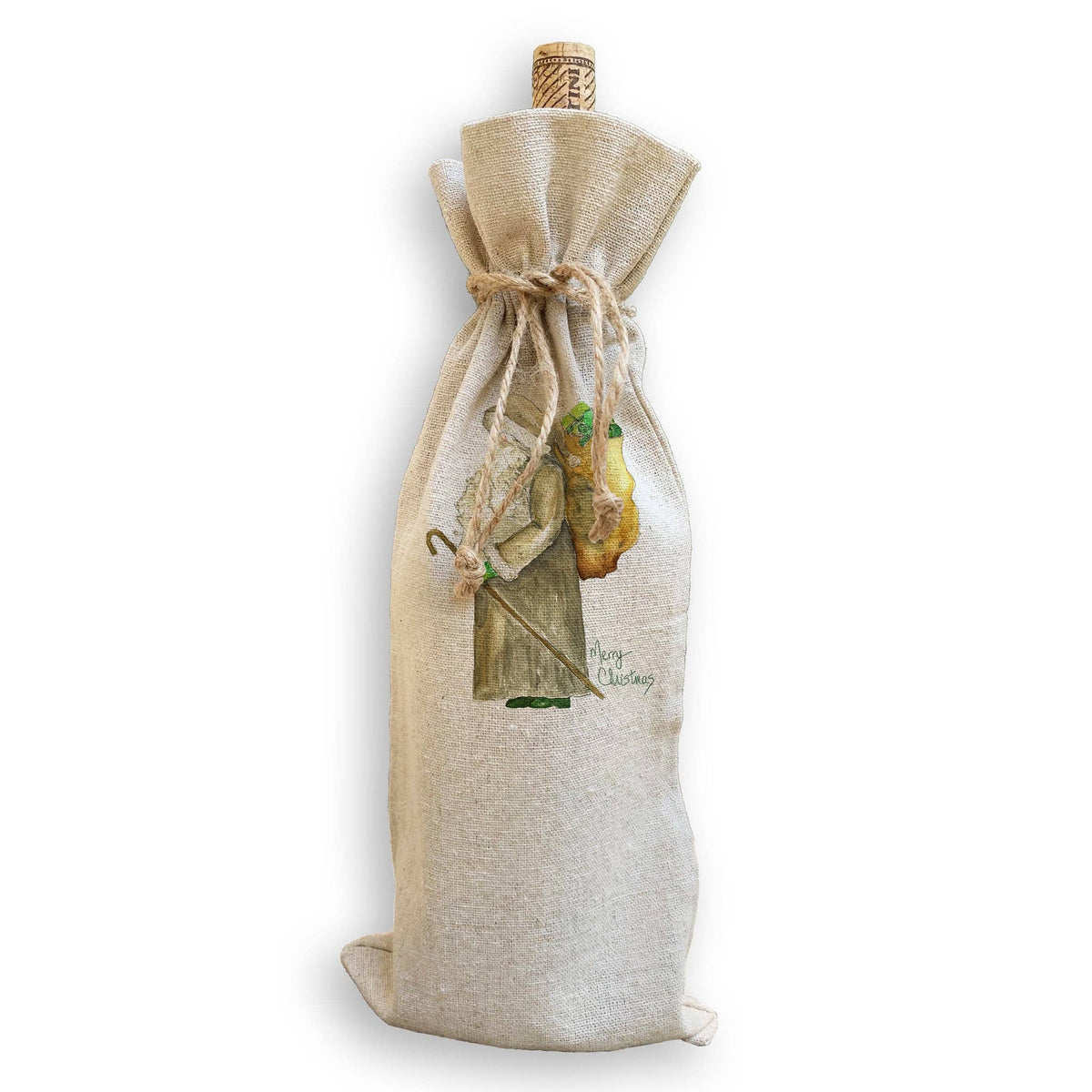 Grey Santa Kitchen Towel