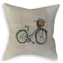 Load image into Gallery viewer, Blue Bike with Hydrangeas