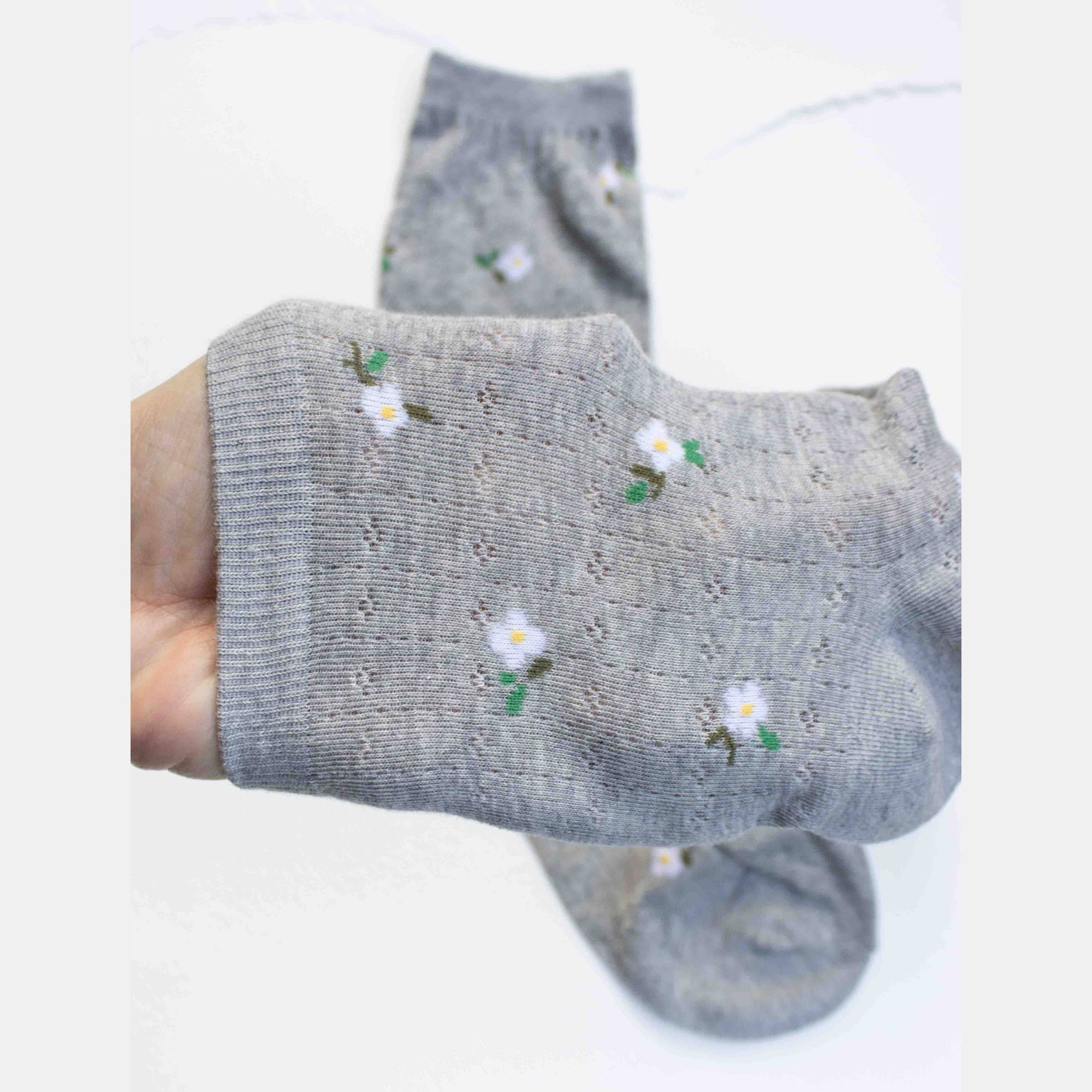 Mini Floral Cotton Socks