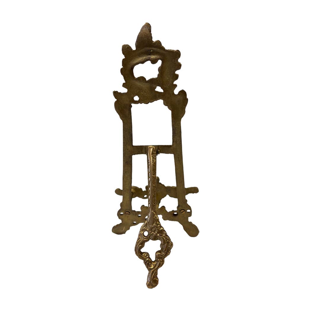 Vintage Style Solid Brass Photo-Plate Easel Stand - 2 sizes