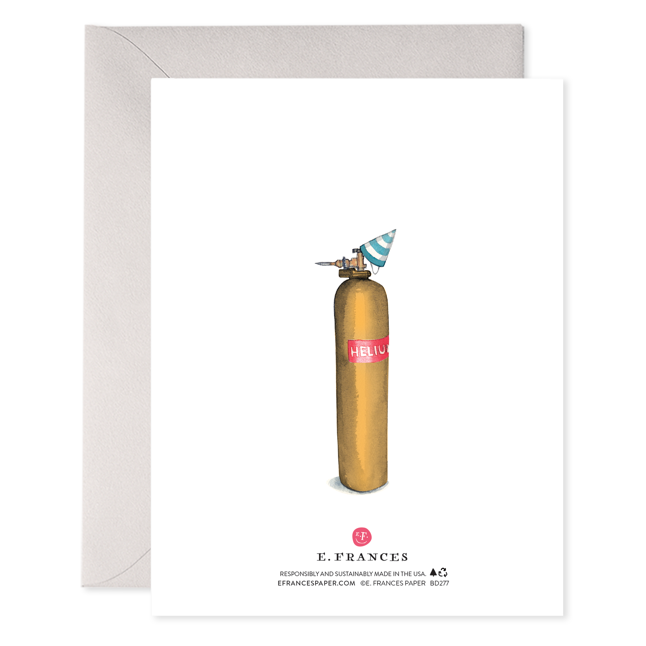 Helium 70 Birthday Greeting Card