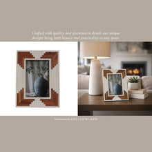 Load image into Gallery viewer, Wood Cascading Design Picture Frame - White, 4x6 in.