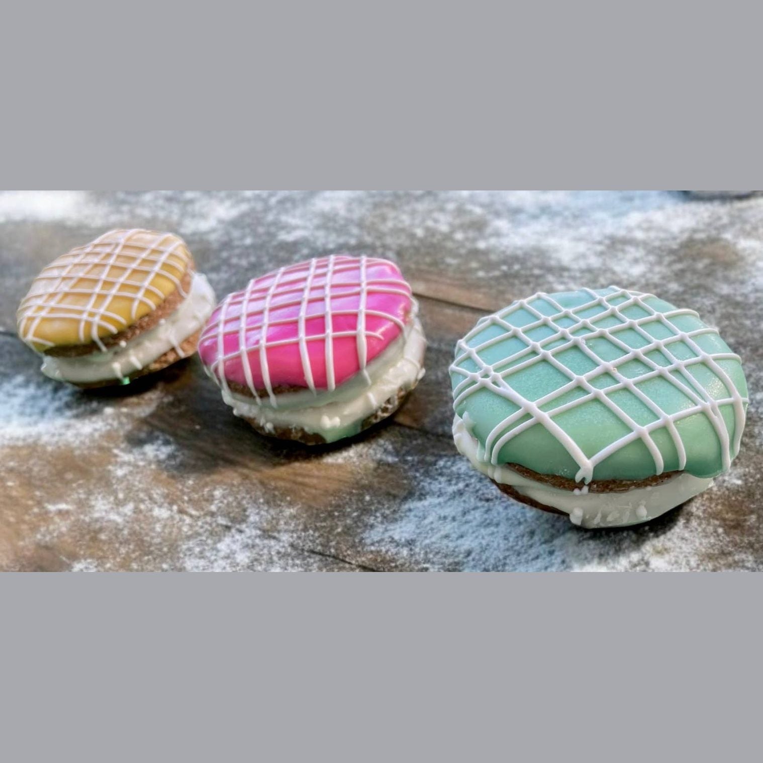 Macaroon dog treats