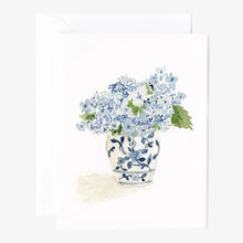 Load image into Gallery viewer, Set of 8 Hydrangea Bouquet Notecards
