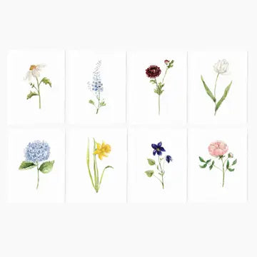 Set of 8 Assorted Garden Notecards