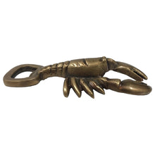 Load image into Gallery viewer, Antiqued Brass Lobster Bottle Opener | Barware | Kitchen