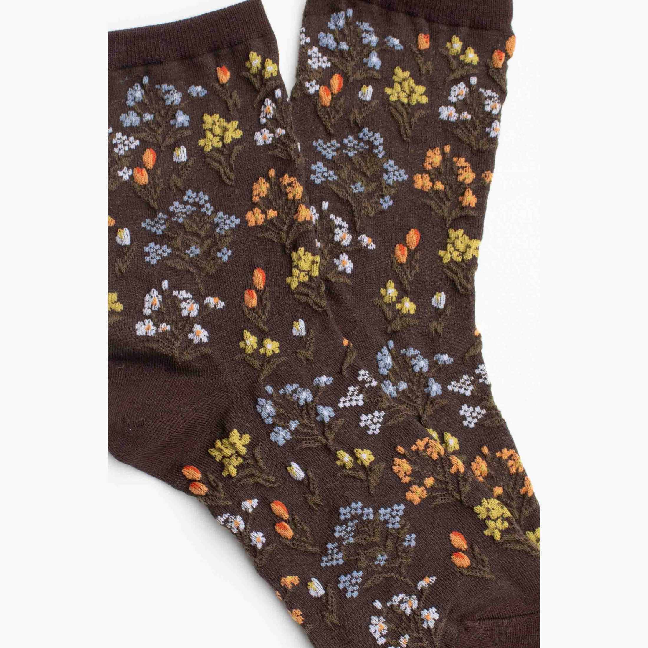 Midnight Wildflower Socks