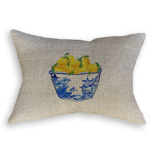 Load image into Gallery viewer, Blue & White Bowl with Lemons
