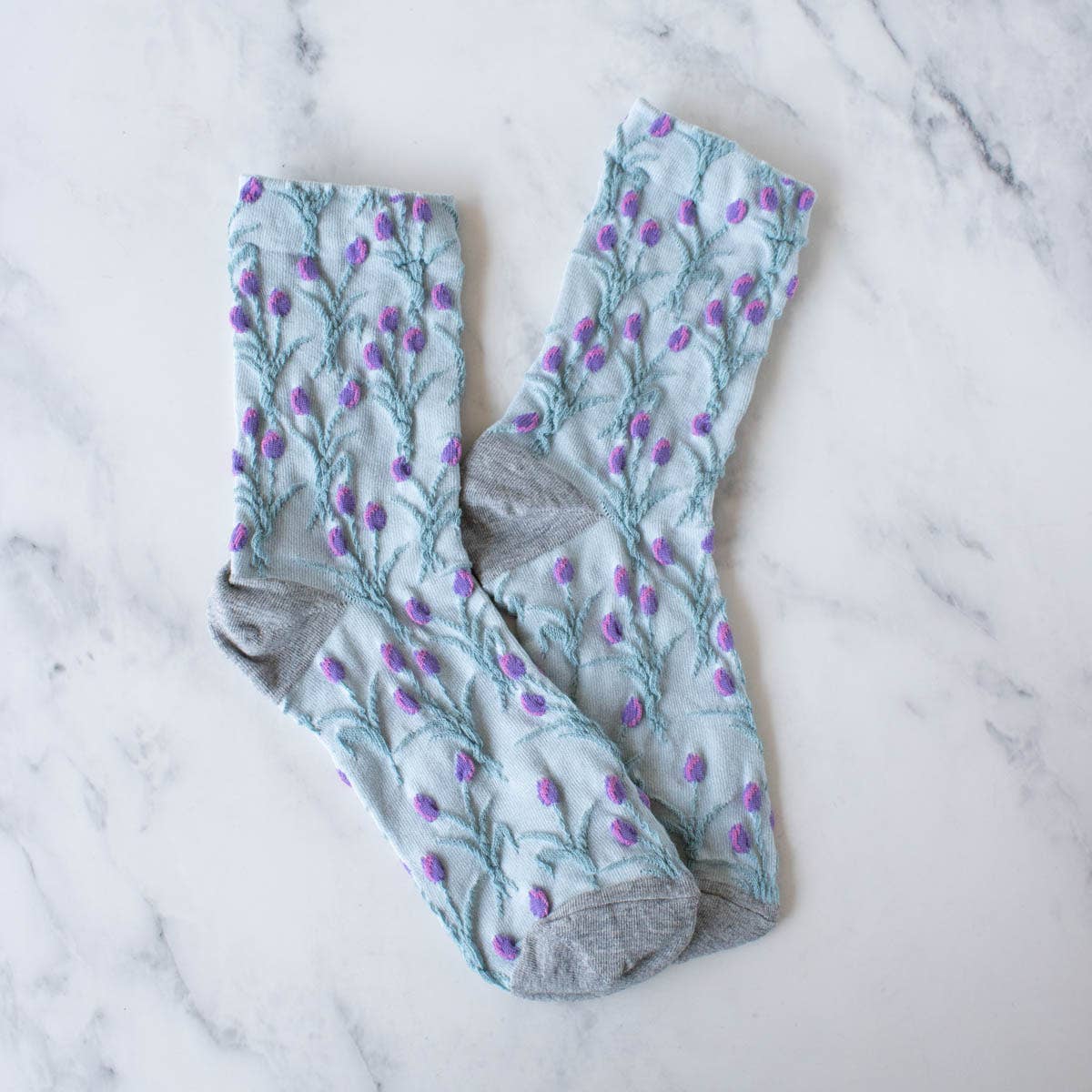 Vintage Tulip Casual Socks