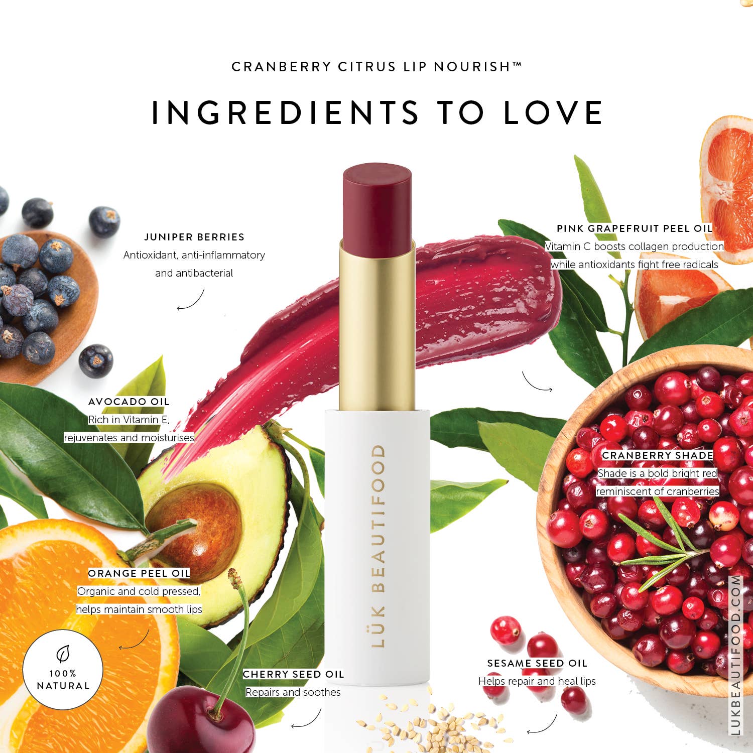 Lip Nourish™ Sheer Lipstick - Cranberry Citrus