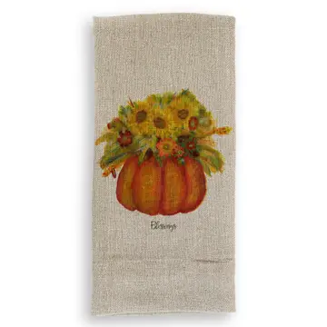 French Graffiti Natural Linen Hand Towels