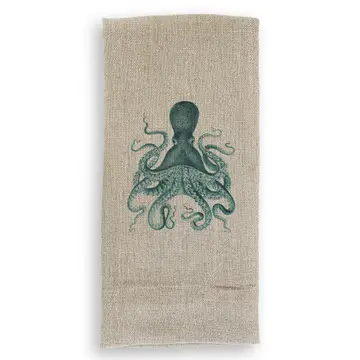 French Graffiti Natural Linen Hand Towels