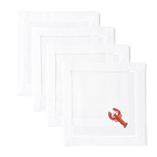 Load image into Gallery viewer, Hand Embroidered Cocktail Napkins