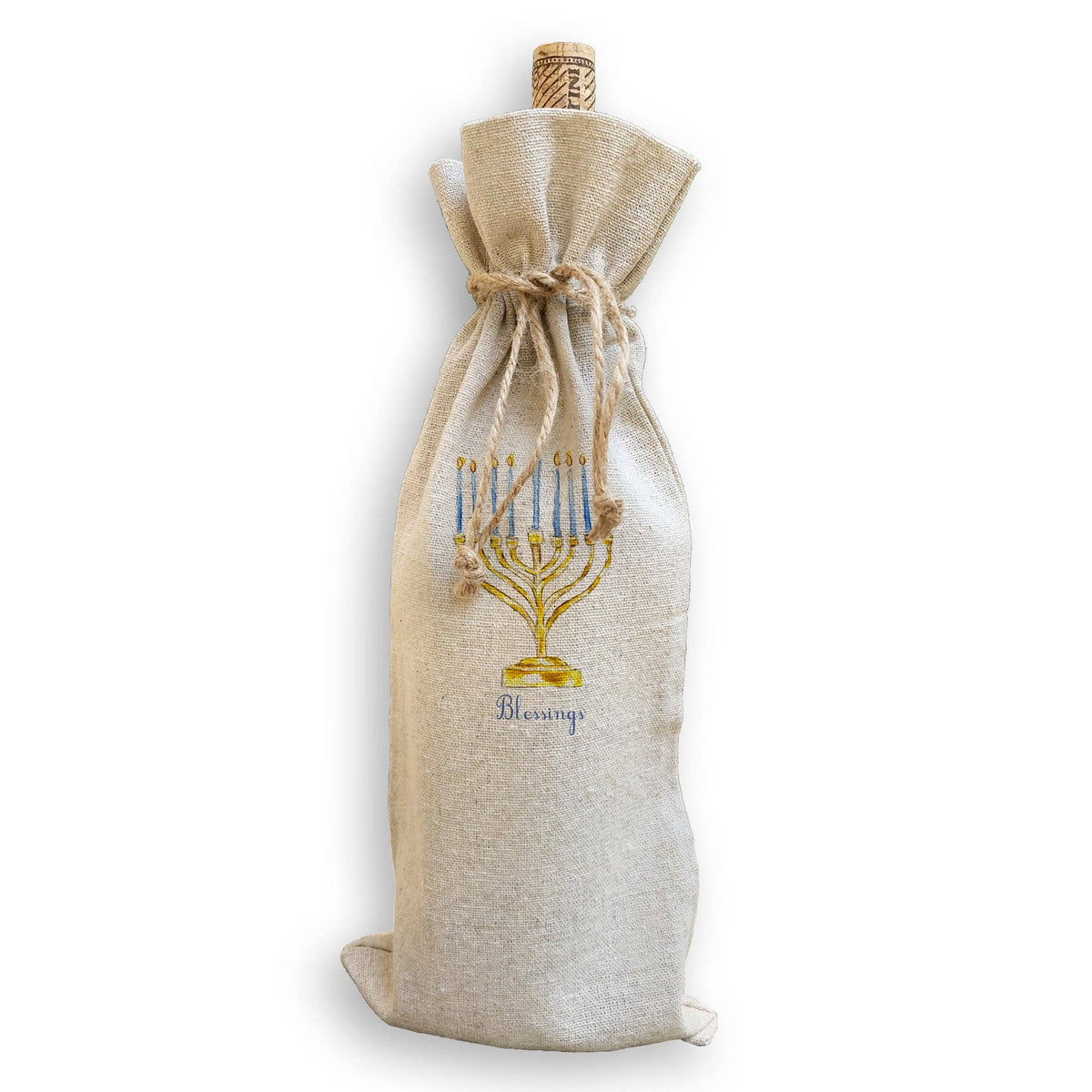 Menorah with Blessings