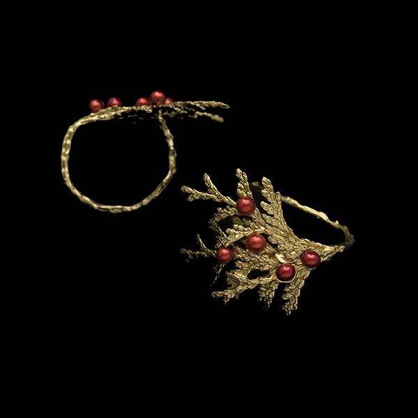 Holiday Arbor Napkin Rings - Set of 8