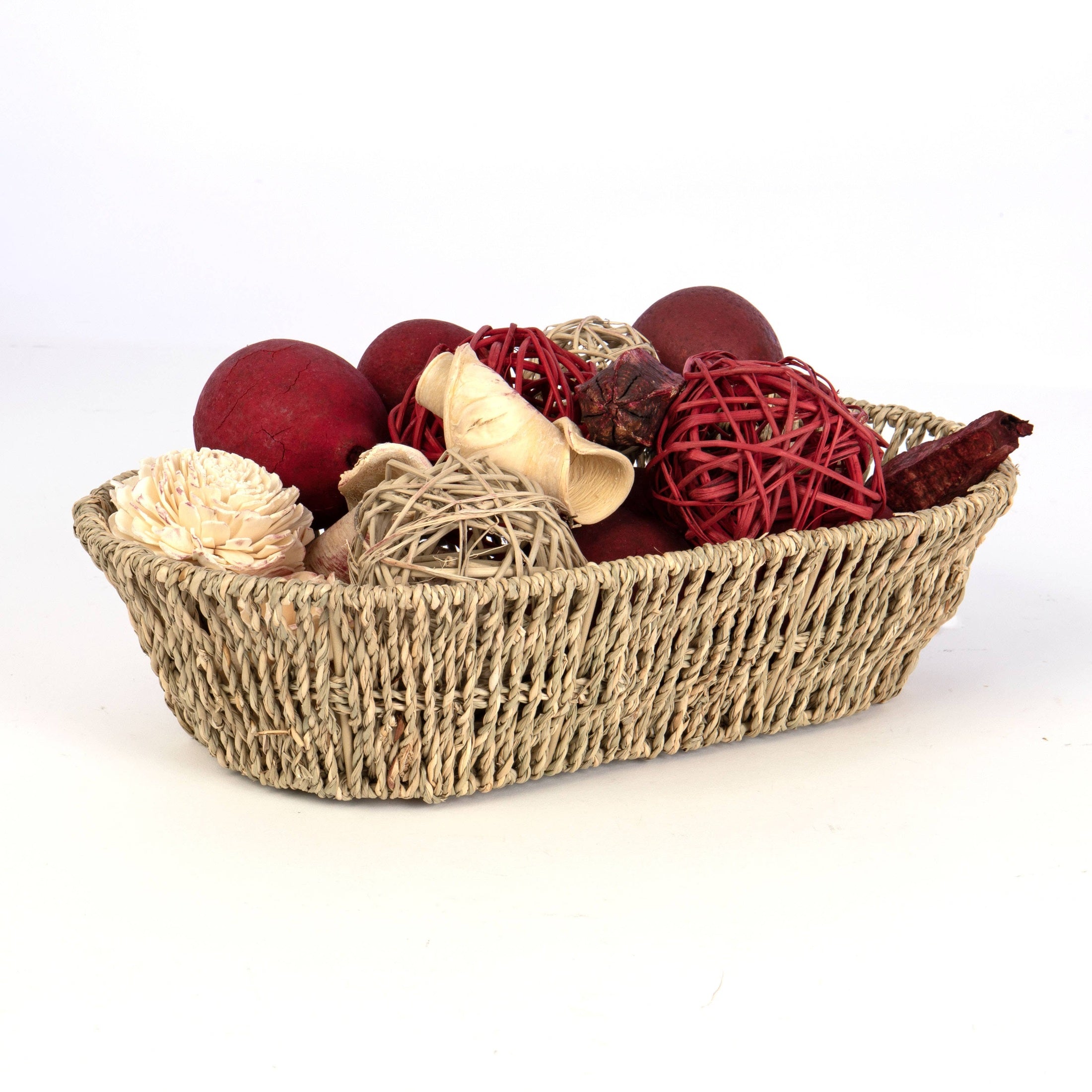 Oval Seagrass Bowl Basket 14"