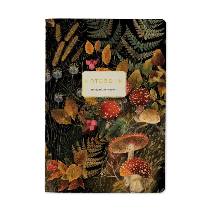 BV Notebook Forest Mushrooms