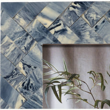Load image into Gallery viewer, Photo Frame - Blue/Ivory Resin Woven, 4x6 in.

