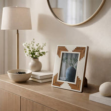 Load image into Gallery viewer, Wood Cascading Design Picture Frame - White, 4x6 in.
