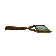 Load image into Gallery viewer, Rectangular Antiqued Brass Magnifier | Desk essentials
