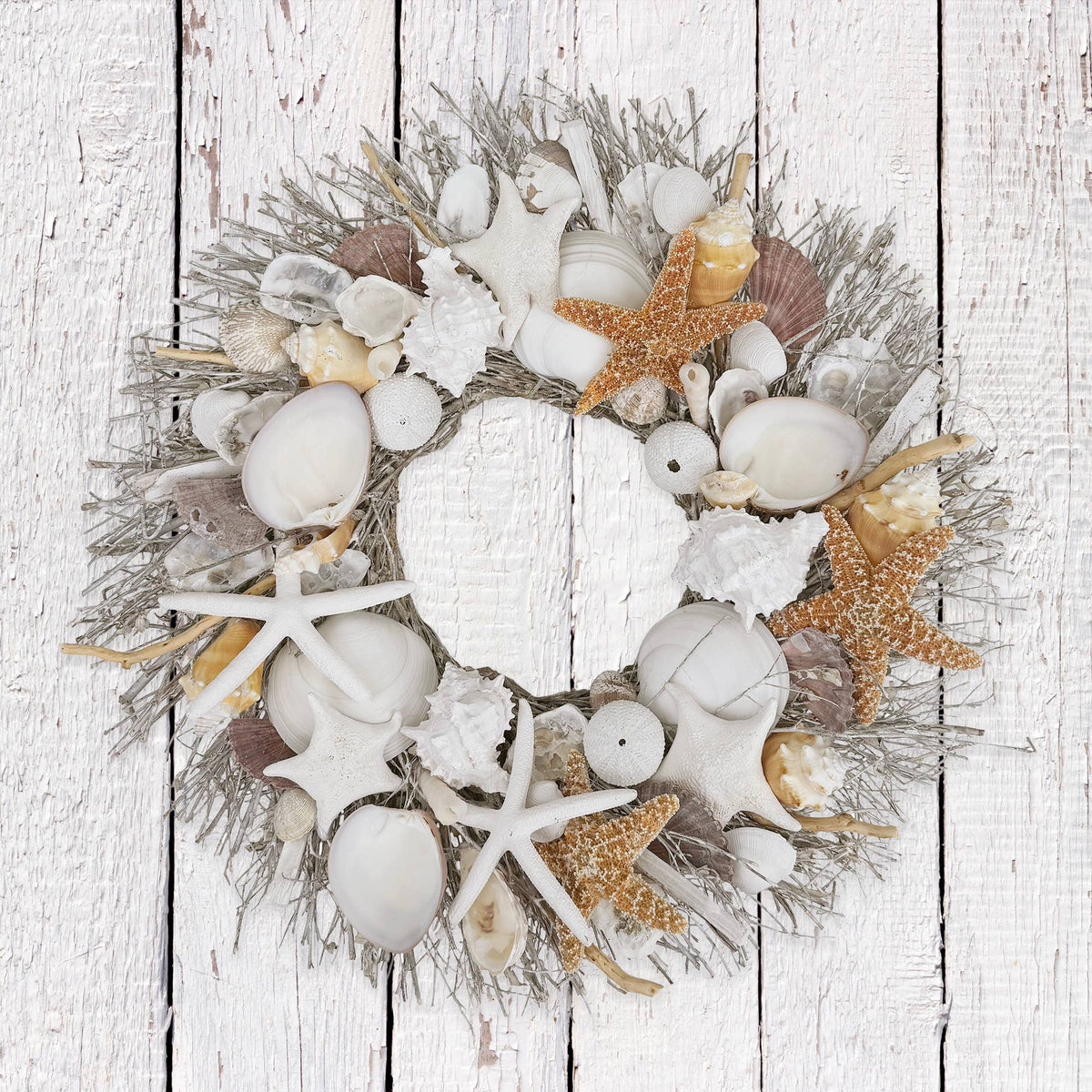 Harbor Shore Seashell Wreath
