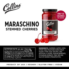 Load image into Gallery viewer, Stemmed Maraschino Cherries - 10oz
