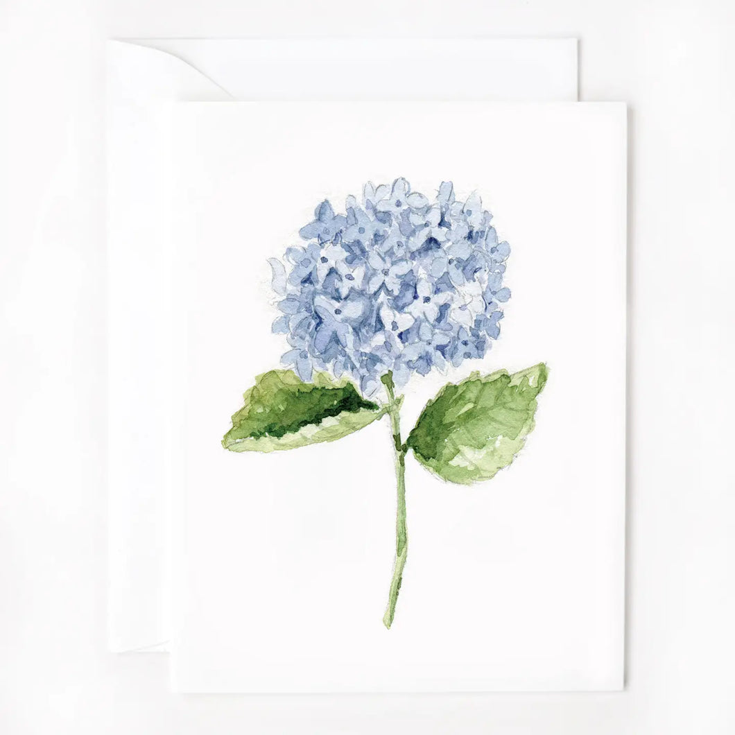 Set of 8 Hydrangea Stem Notecards