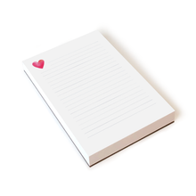 Load image into Gallery viewer, Heart Lined Notepad
