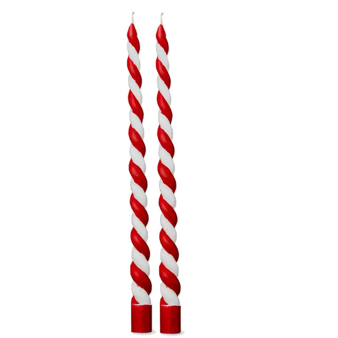 Christmas Twist Taper Candles