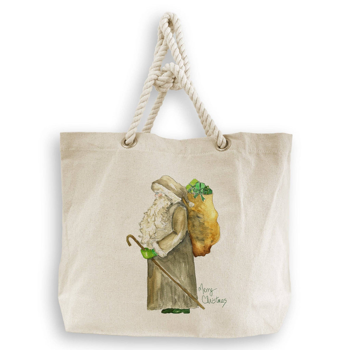 Grey Santa Kitchen Towel