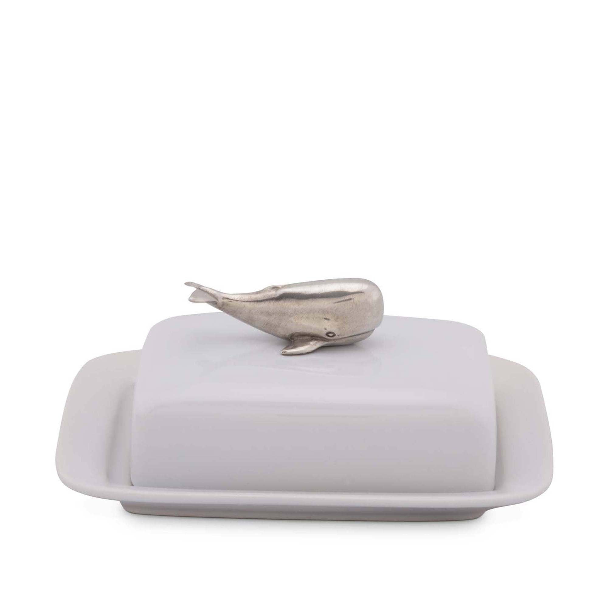 Whale Stoneware Butter dish