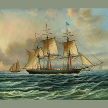 Load image into Gallery viewer, Baltimore Clipper Architect Vintage Painting Print
