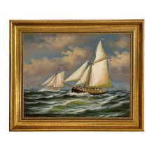 Load image into Gallery viewer, Puritan and Genesta Vintage Painting Print on Canvas
