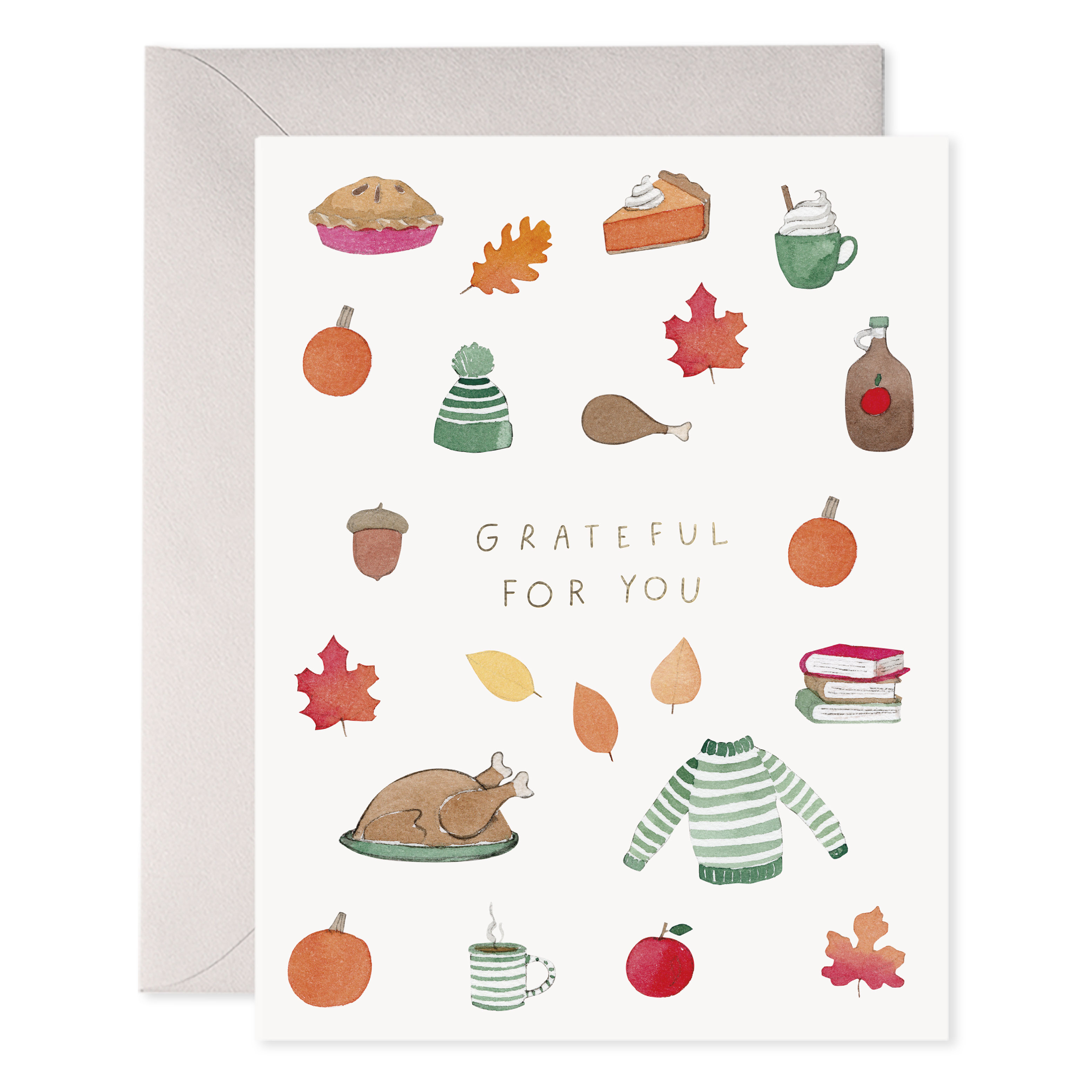 Crisp & Cozy Thanksgiving Greeting Card